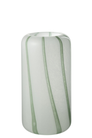 Vaas wit/groen L