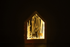 Wintertafereel met LED