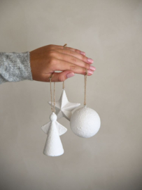 Ornament bal wit