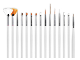 Nailart Penselen set - 15delig