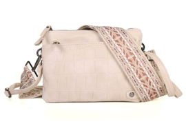 Naturel crossbody en schoudertasje Brussel