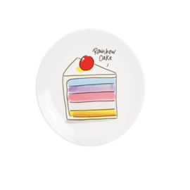 Taartbord Rainbow cake