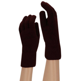Handschoenen burgundy melange