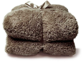 Plaid Teddy Taupe