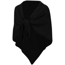Poncho Black melange