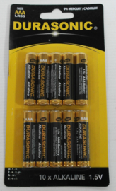 Set van 10 AAA batterijen