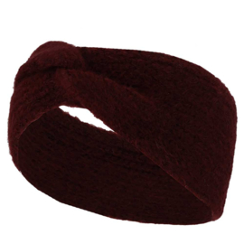 Hoofdband burgundy melange
