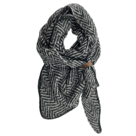 LOT83 sjaal zwart