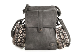 Dark grey telefoon- en schoudertasje Tyler