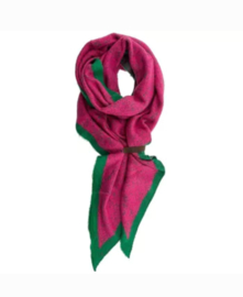Sjaal Fem groen/roze
