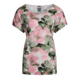 SHIRT OLIJF ROZE BOL