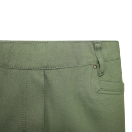 STRETCH PANTALON OLIJF GROEN UNI