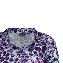 POLOSHIRT CASSIS PAARS DIERENPRINT