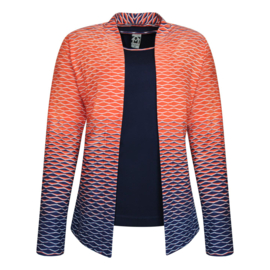 TWINSET ORANJE ROOD MARINE WAVE