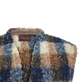 GILET COZY BLAUW TABAK TEDDY