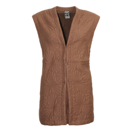 GILET STRUCTUUR TABAK