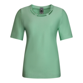 SHIRT MINT GROEN UNI STRUCTUUR