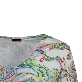 SHIRT OFFWHITE TROPICAL GREEN PAISLEY