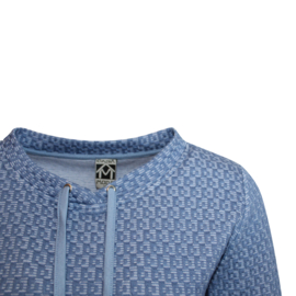 SWEATER RAF BLAUW STREEPJE STRUCTUUR