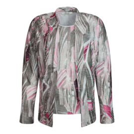 TWINSET TAUPE ROZE PRINT