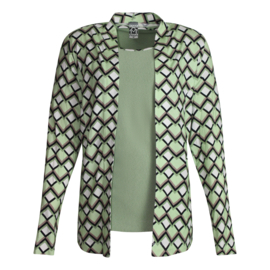 TWINSET GREEN ZIG ZAG