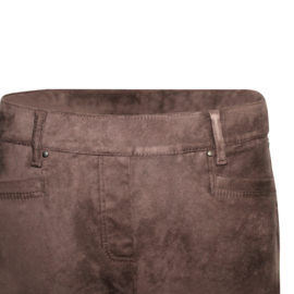 STRETCH PANTALON CHOCO SUEDINE UNI