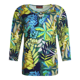 SHIRT OCEAN ZAND BLAD MOTIEF