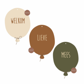 Ballon | MET NAAM | WELKOM LIEVE…