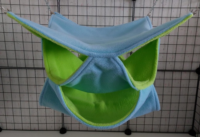 Tripeldekker L Babyblauw met lime
