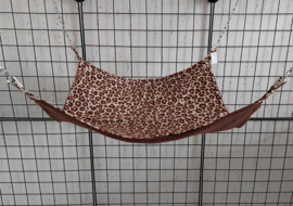Vierkante hangmat 35x35 cm luipaard