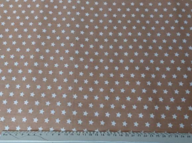 Beige met sterretjes