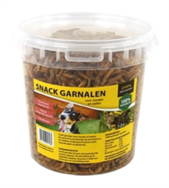 Gedroogde Snack Garnalen Voor Hond En Kat 1,2 LTR