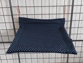 Radiator hangmat Donkerblauw met stipjes