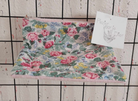 Radiator hangmat S Wit met roze rozen