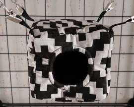 Kubus S Zigzag ruit met zwart