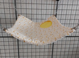 Vierkante hangmat met inkruip 30x30 cm Paardebloemzaadjes