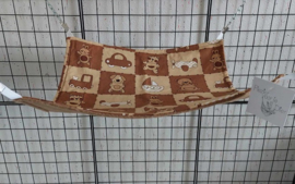 Vierkante hangmat L Beige speelgoed