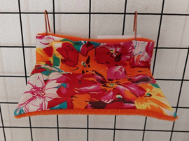 Radiator hangmat S Gekleurde bloemen oranje