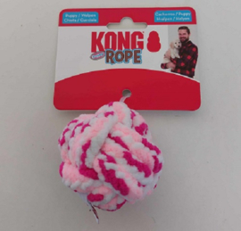 Kong Rope Ball Touwbal Puppy Roze