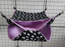 Honeycomb 28x34 zwart met wolkjes