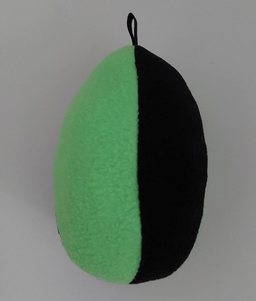 Sloopbal met vanillekoekjes Neon groen met zwart