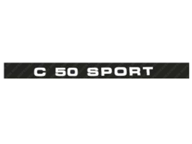 Sticker 165mm x 13mm Black - White Zündapp C 50 Sport