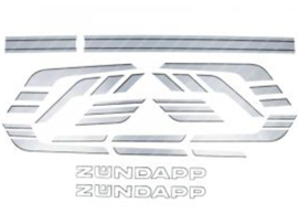 Sticker set Tank Silver - Grey Smooth Tank Zündapp 529 / 530