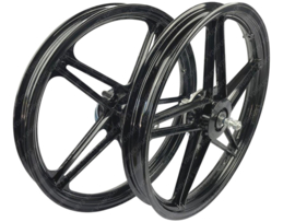 Wheel set 17 Inch x 1.60 Black model as Bernardi / Mozzi Puch Maxi / Peugeot 103 MVL