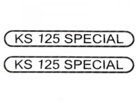 Sticker set Tank KS125 Special Black 2-Pieces Zündapp KS125 Special