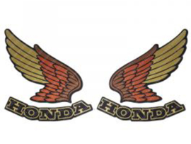 Sticker set Honda Wing Classic 100mm - 90mm 2-Pieces Honda