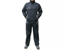 Regenpak S-Line Zwart - Reflecterend 2-Delig M