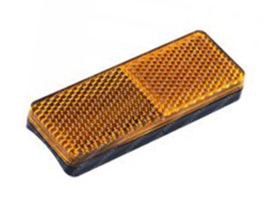 Reflector Rechthoek 86mm x 31mm Plakstrip - Hol Oranje Universeel