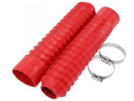 Fork covers set Front fork Red Short 25cm Honda MT
