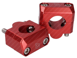 Handlebar clamp Adapter set Fatbar! 22mm > 28,6mm Red Doppler Universal